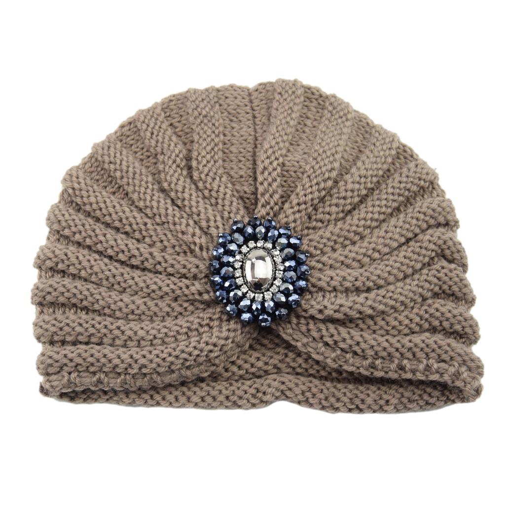 Indian Hat, Knitted, Closure, Decorative Hat, Woolen Hat, Crystal Pullover Hat, Bohemian, Toe Cap