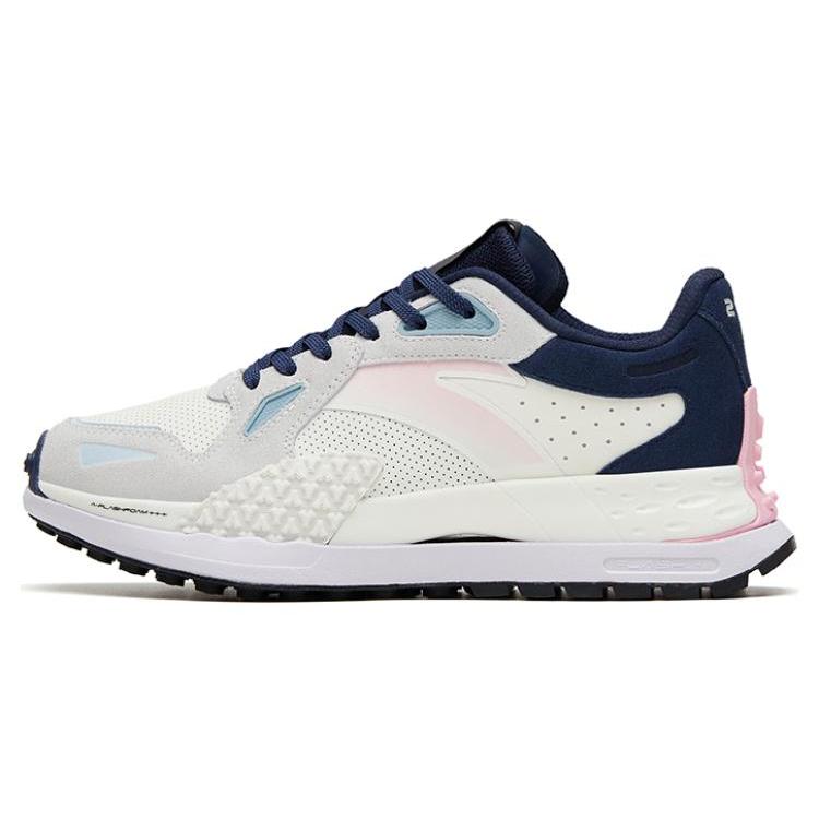 

New Anta Cushioning Wear Resistant Low Top Casual Shoes Women s White Blue 122318881A-2 39