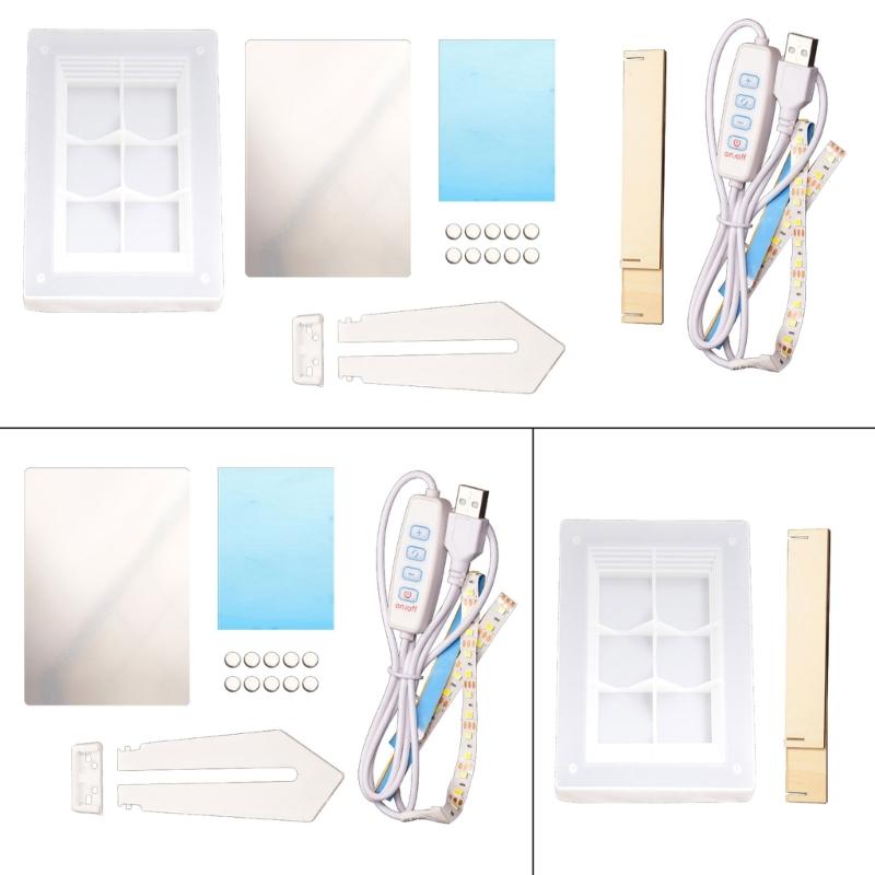 Delicate Light Painting Frame Creating Mold Personalized Artwork Silicone Mold for DIY Enthusiasts and Gift Shops