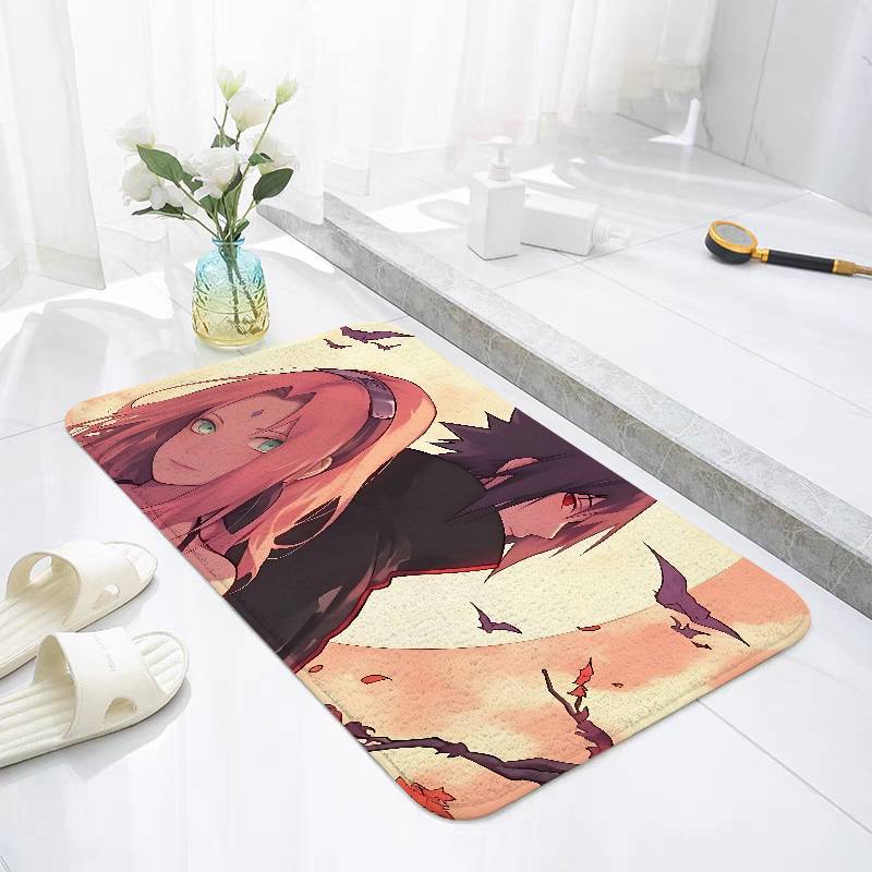 H-Haruno-N-narutoS-Sakura-Floor Mat For Living Room Sofa Floor Cushions Modern Soft Fluffy Home Rug For Bedroom Play Carpet