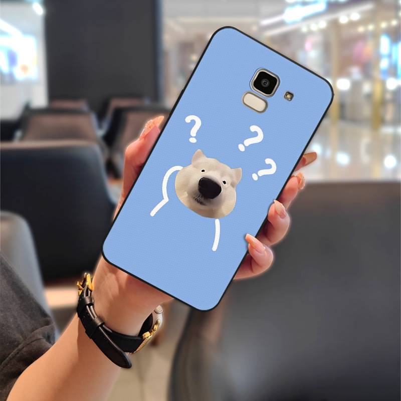Shockproof Dirt-resistant Phone Case For Samsung Galaxy J6 2018/SM-J600F Durable Silicone Cartoon Anti-dust Soft case