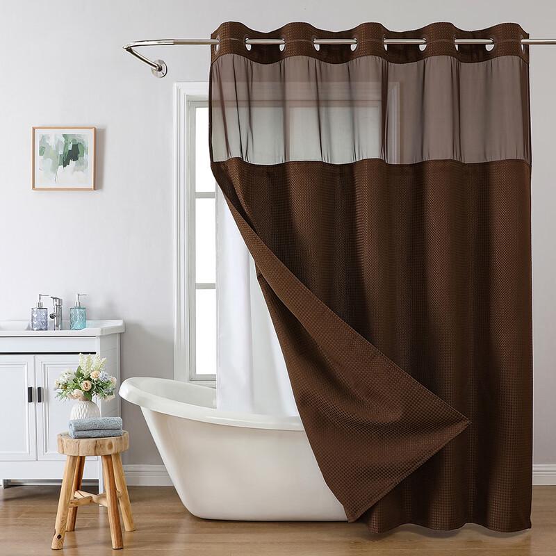 

Waffle Weave Double Layer Shower Curtain