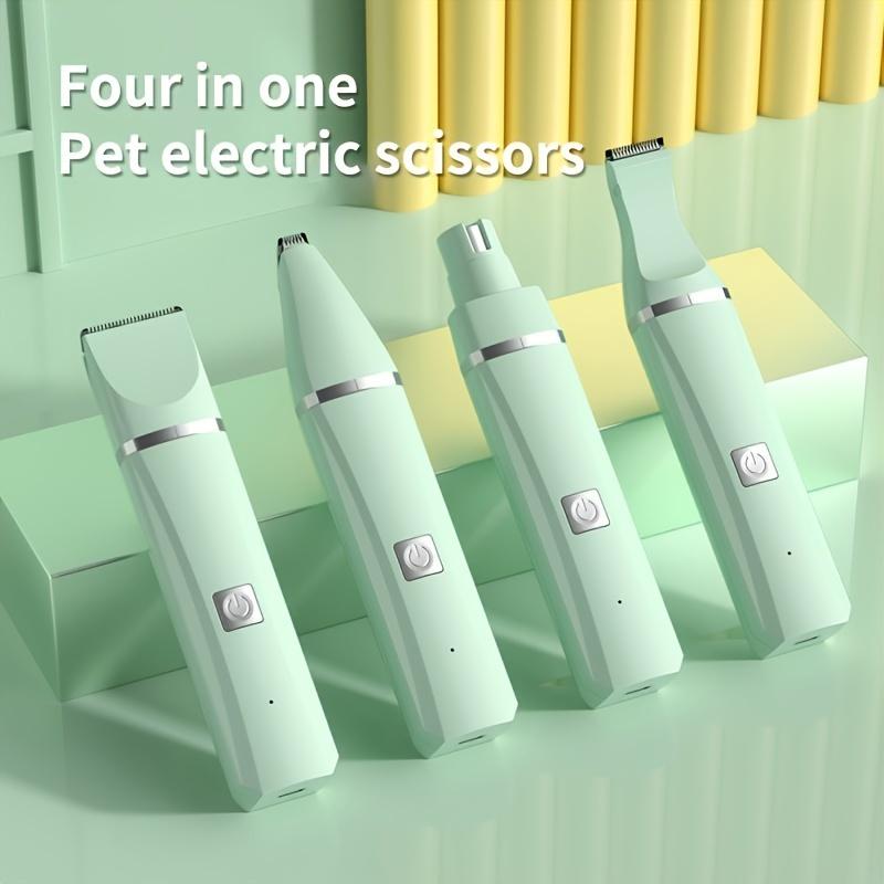 Four-in-One Electric Pet Hair Grooming Trimmer Professional Rechargeable Dog Pet Groomer Professional Rechargeable Dog Hair Clipper