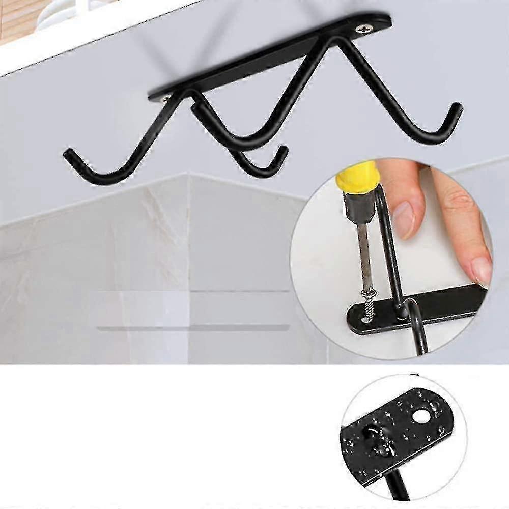 4-Hook Coffee Mug Hanger/Tea Cup Organizer/Drying Rack, suitable for mugs, coffee cups, beer glasses, and kitchen utensils.