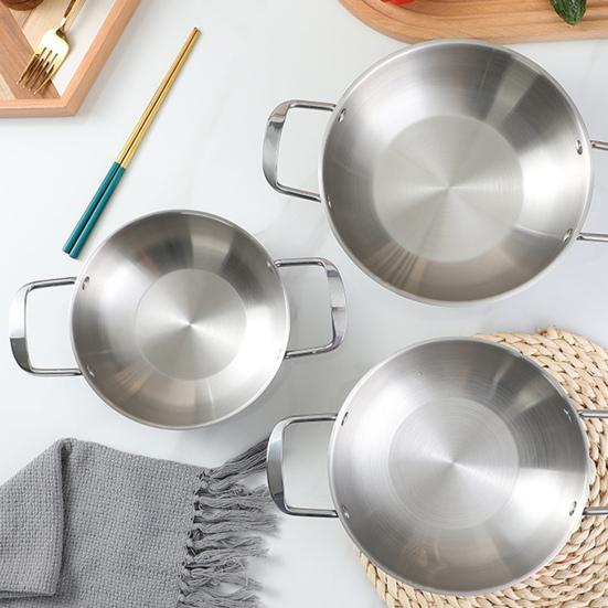 Modern Ramen Steel Simple Pan Reusable Stainless Operation