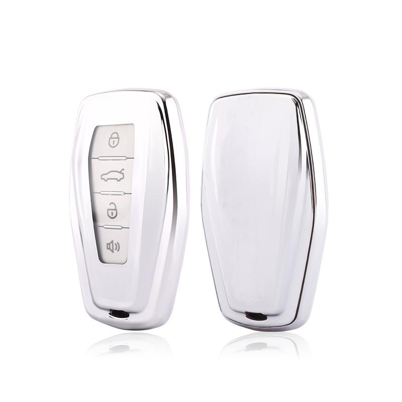 Soft TPU Case for Geely Coolray Gc6 Car Accessories Key Fob for Geely Coolray Sx11 X6 GX7 Emblem Global Emgrand Hawk Key Cover