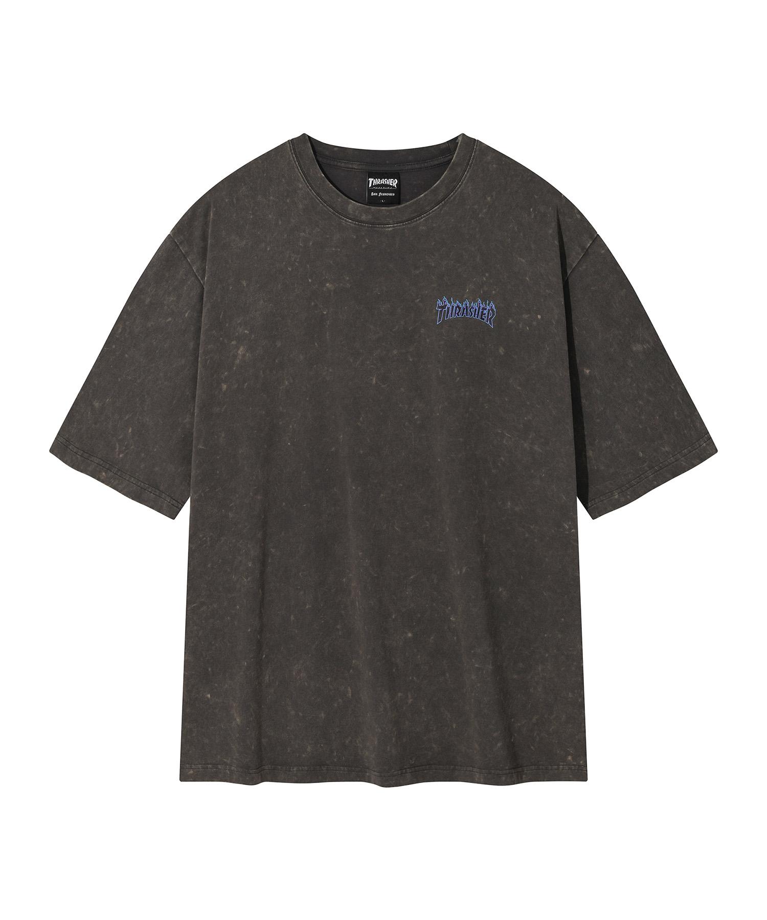 Treasure Small Flame Comet Wash Short Sleeve T-Shirt Charcoal S