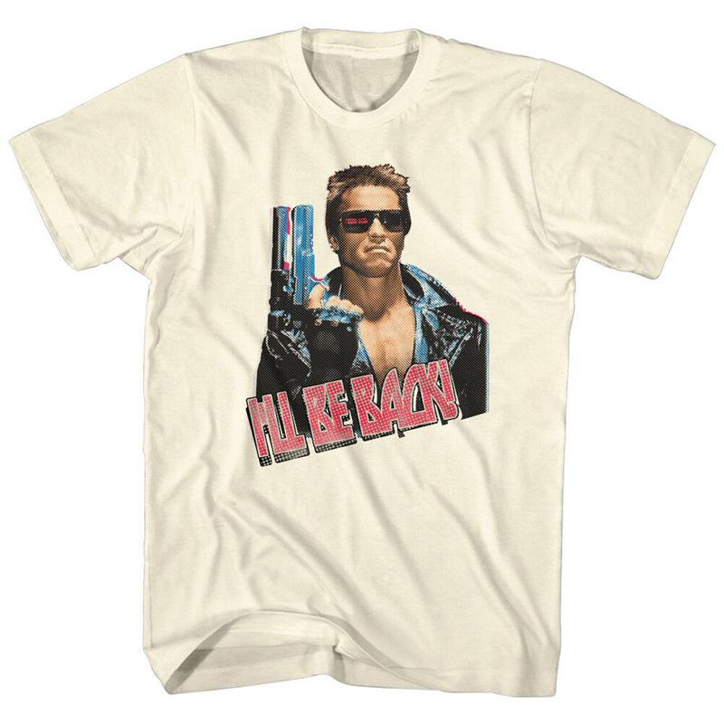 Terminator The Terminator Male Schwarzenegger Retro Tshirt 1984 Hollywood Classic Movie Collaboration