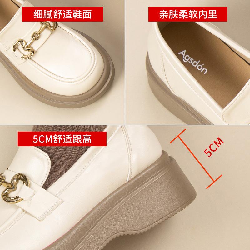 Augustine British style small leather shoes for women in 2025 new autumn Japanese students retro style jk loafers tide