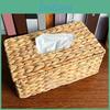 Waterhouder Tissue Hyacint Doos Handgeweven Rietmand Natuurlijke Vlechtwerk Servetdispenser Vierkante Gezichtstissue Organizer Rustieke Decoratie Voor Tafel