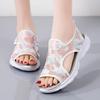 Damen Sandalen Sommer Essentials Mary Jane Strand Flache Schuhe Offene Zehenpartie Lässige Weiche Lauf-Sandalen für Mädchen Übergröße