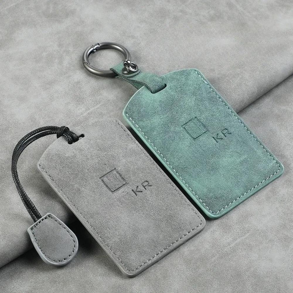 Leather Car Smart Card Slice Remote Key Bag Protective Shell Buckle for ZEEKR 001 009 007 X Accessories