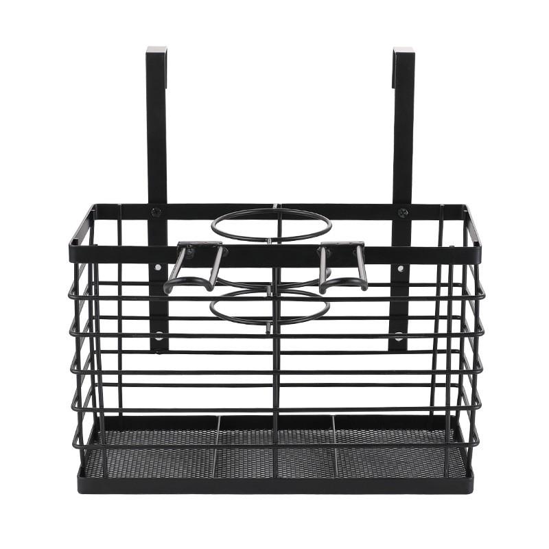 001-CFJ-002 Bathroom Metal Storage Rack Hair Dryer Holder Hanging Basket