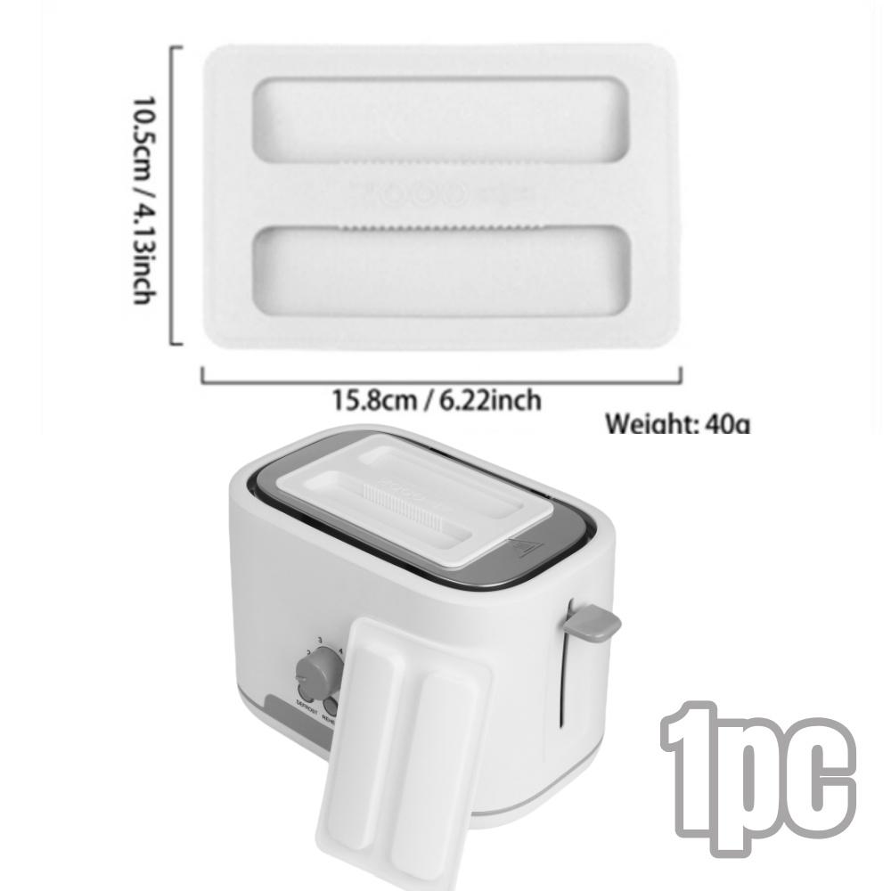 1/2pcs Toaster Dustproof Cover BPA-Free Food-Safe Silicone Toasters Protector Lid for Blocks Dirt Bugs Pet Hair Kitchen Gadgets
