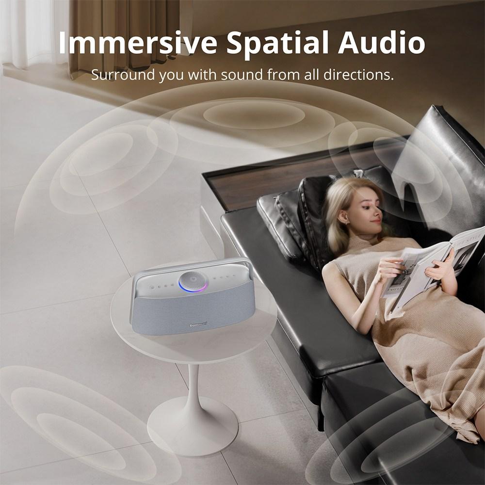 Tronsmart Fiitune X30 80W Bluetooth-Lautsprecher, Spatial Audio mit 5 Treibern, Hi-Res LDAC, IPX6 wasserdicht, 14H Wiedergabe, TWS-Kopplung, APP-EQ