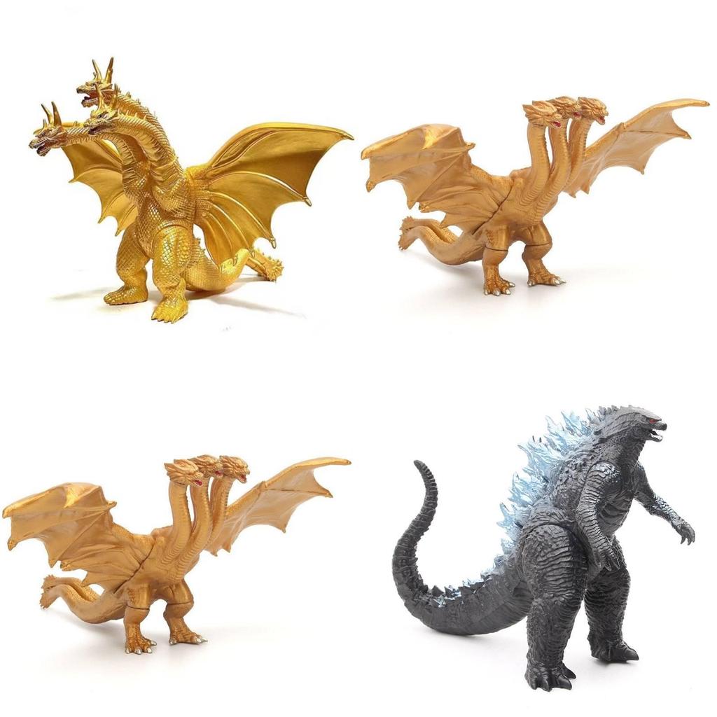 Majestic Godzilla Monster King Ghidorah Colossal Action Figure Toy Model Collectible