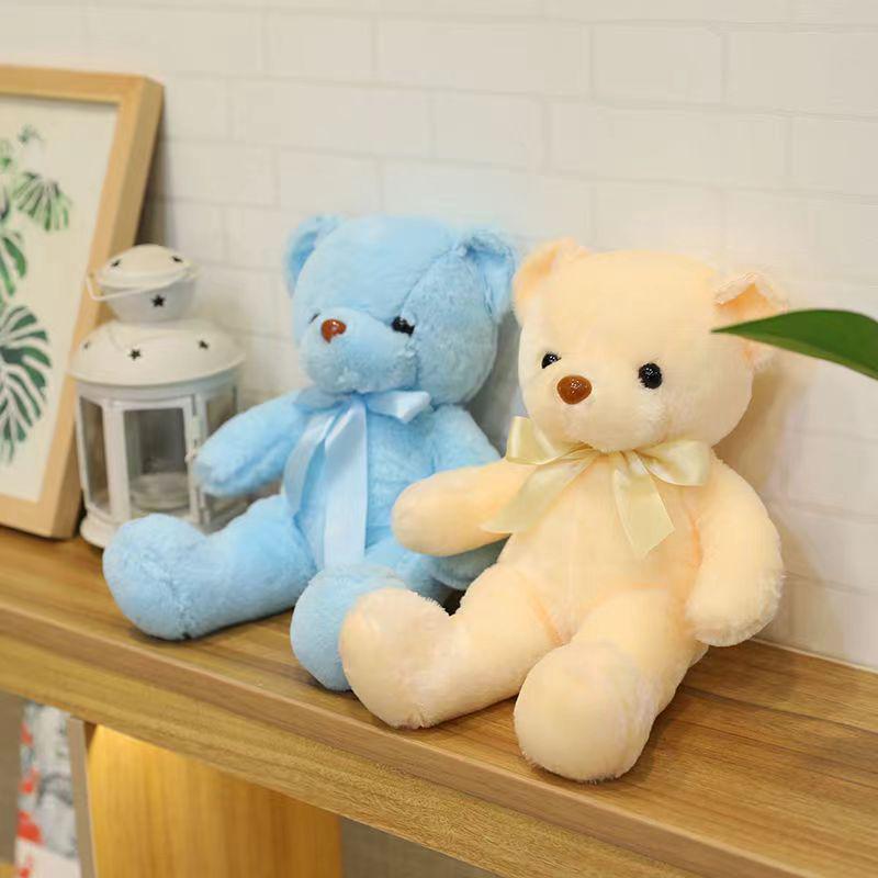 8-Inch Colorful Teddy Bear Plush Toy - Multicolor Children's Gift