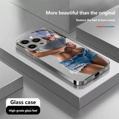 N173 Hot Girl Twerk It Swag Art Phone Case for iPhone 16 15 Pro Max Samsung S24 S23 A54 A35 Xiaomi Redmi Note 13 Pro Plated Frame Tempered Glass Cover