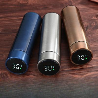 304 Intelligent Thermos Cup από ανοξείδωτο χάλυβα Διπλής κενής σκούπας Ψηφιακή οθόνη Θερμοκρασίας Ευθεία LED Κύπελλο θερμοκρασίας γραφείου επιχειρήσεων