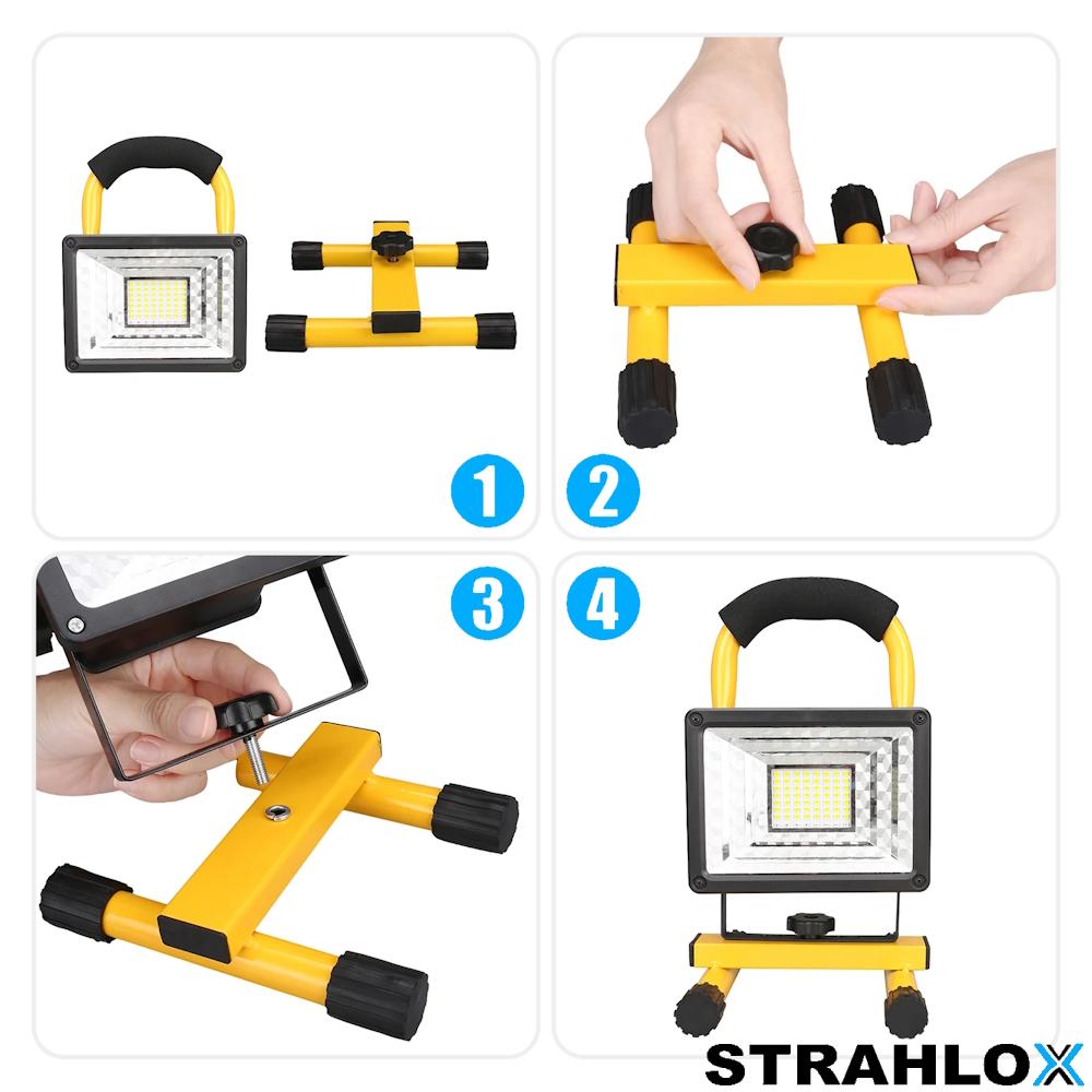 STRAHLOX LED Work Light Floodlight Work Lamp Construction Spotlight