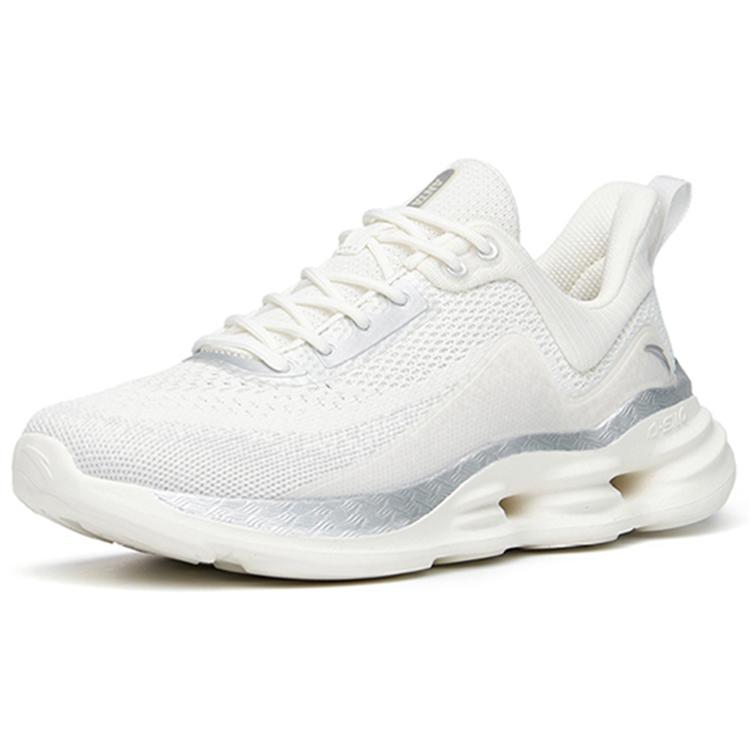 ANTA Running Shoes Women's Low top Ivory White/Silver 922217704-1