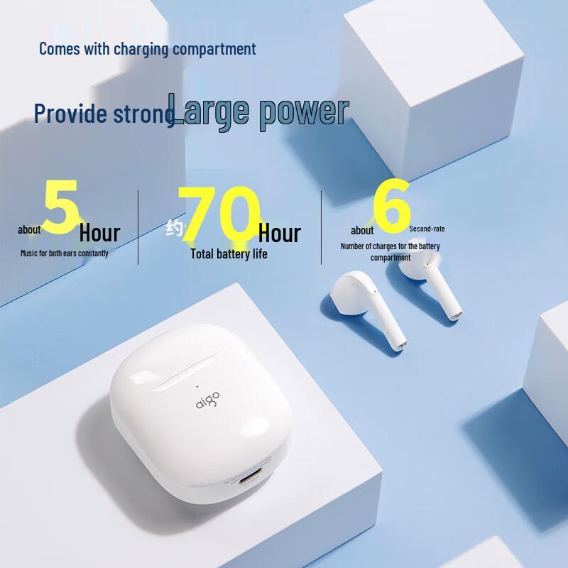 aigo T50 Semi-in-ear Wireless Bluetooth Earbuds