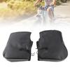 Bike Handlebar Mittens Waterproof Motorcycle Gloves Winter Thermal Windproof PU Gloves for Men Women
