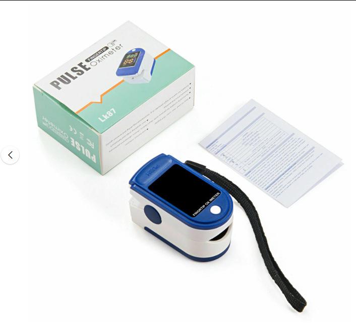 LK87 Fingertip Pulse Oximeter - Digital Display Oxygen Saturation Monitor