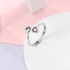Adjustable Ring 925 Silver Fire Dragon Blossom Flower Clover Open Rings For Women Wedding Jewelry Gift