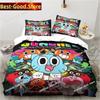 Cartoon The Amazing World Bedding Set Printed single Comforter Quilt Bed Cover Duvet Cover Pillow Case 3 Pieces Kids Adult Size