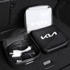 Car Charging Gun Storage Bag Auto Trunk Organizer Handbag For KIA Sportage Seltos Sorento K3 K4 Soul Carnival EV6 EV9 Carnival