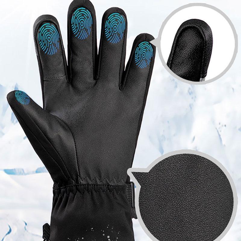 Unisex Windproof Warm Winter Ski Gloves Waterproof Touch-Screen Fleece Non-slip Snowboard Snowmobile Outdoor Hiking Gloves