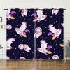 Curtains Bedroom Curtains Digital Printing Astronaut Planet Starry Sky Blackout Curtains