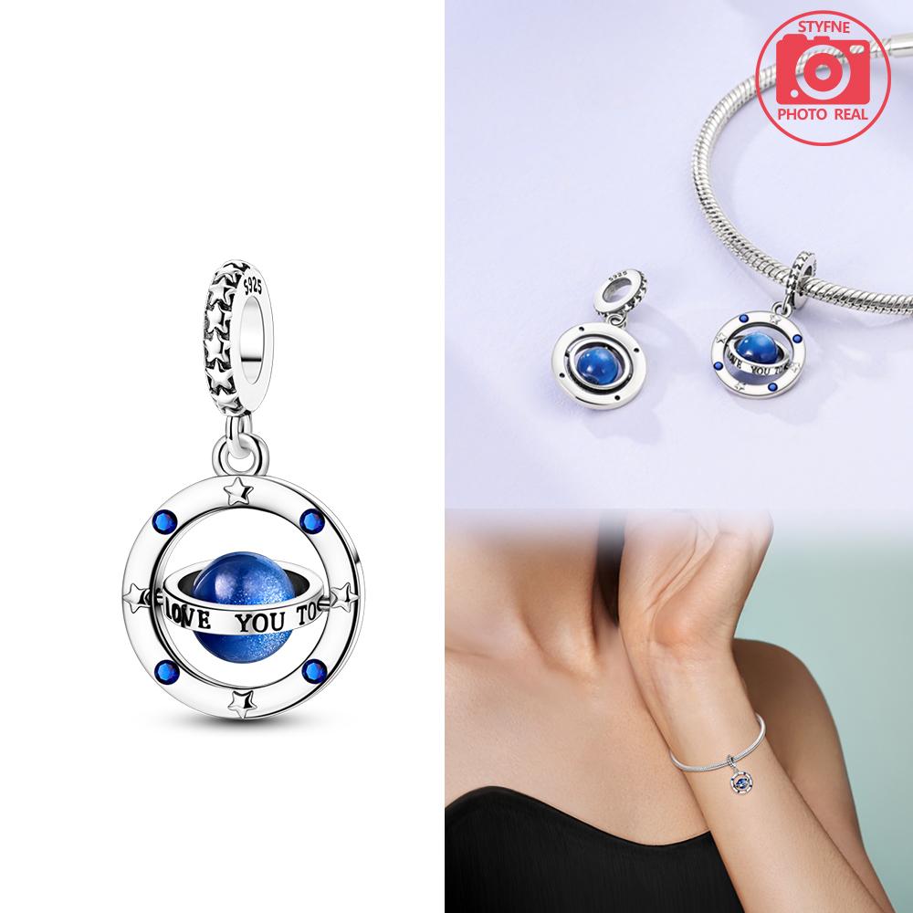 Gilded Planet Pendant Copper Colors For Charms Copper Colors Original Bracelet For Jewelry Making