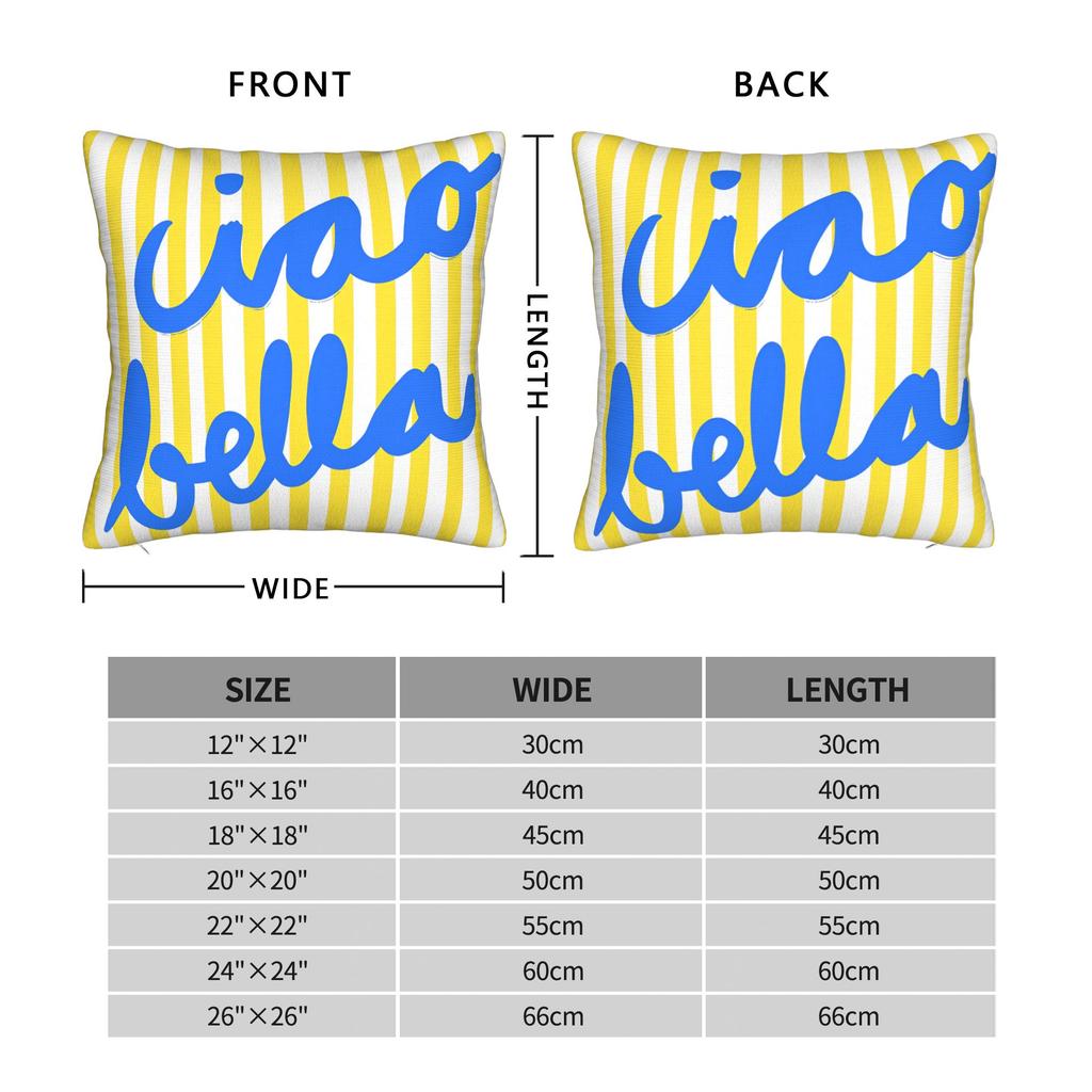 Ciao Bella Art Design Pillowcases Retro Trendy Pillow Case For Living Room Bed Chair Design Pillow Cover