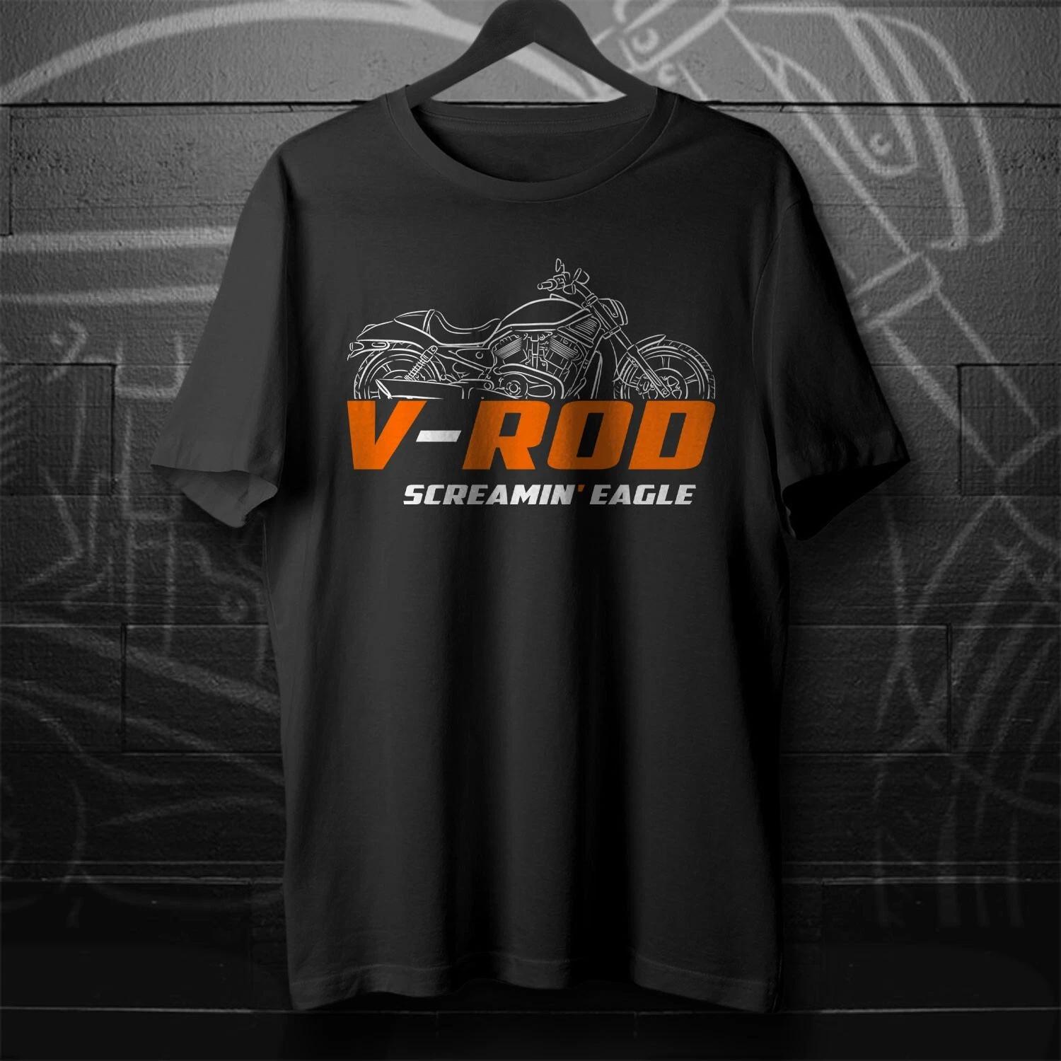

Black men s and women s T-shirt For Harley-Davidson VRSCSE Screamin Eagle V-Rod 2005- Motorcycle XXXXL