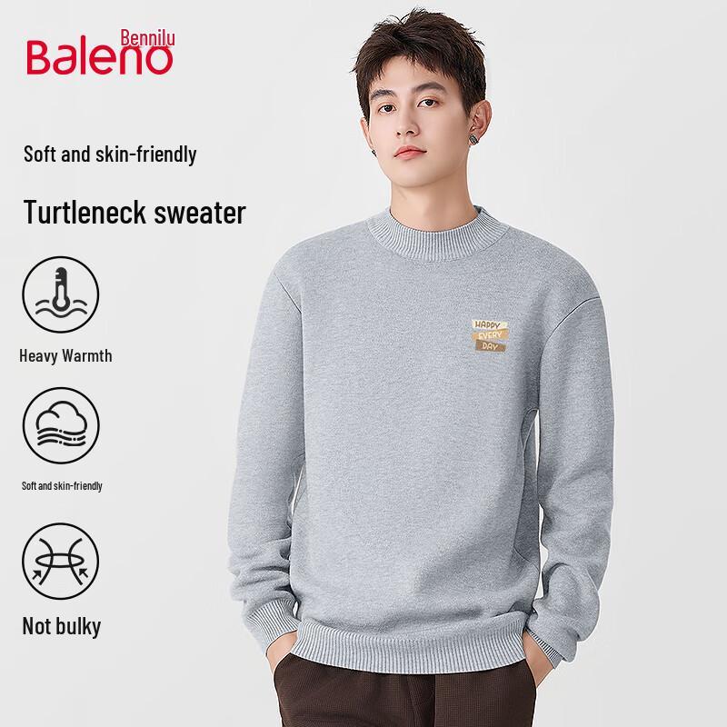 

Baleno Men s Half-High Collar Warm Sweater 2XL