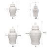 Nordic White Flower Vase Home Living Room Decoration Ceramic General Jar Tea Seal Jar Ceramic Storage Jar Home Decoration