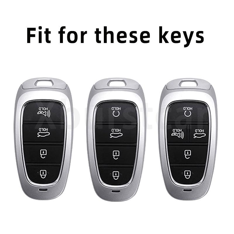 Tpu Car Key Cover Shell Fob Case Holder Bag For Hyundai Santa Fe Tucson Nexo Nx4 Atos Solaris Prime Keyless Accessories