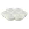 White Ceramic Paint Palette 6/7/8/9 Grids Porcelain Palette Mixing Colour Tray  Painting