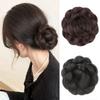 Fake Hair Flower Bun Head Wig Hair Extensions Claw Hair Bun Bridal Donut Chignon  Women