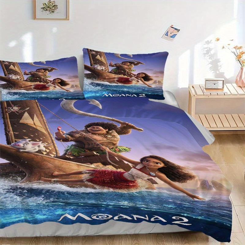

3pcs Moana 2 Movie Poster Print Cover Set Ultra Soft, Breathable, and Comfortable Bedding with Stylish Design for Bedroom and Guest Room Decor 1 135x200cm