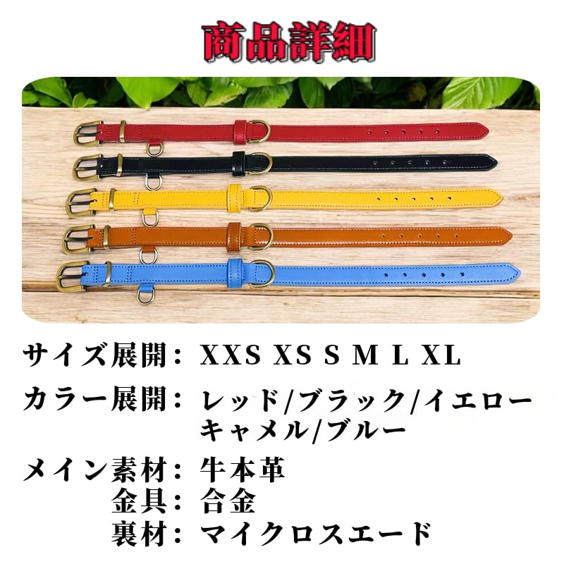 Beanspet Echtleder Hundehalsband für und Groß Lederhalsband mit Wildleder Erhältlich in 6 Größen und 5 Basismodell Klein, Mittel, Hunde, Leichtgewicht,