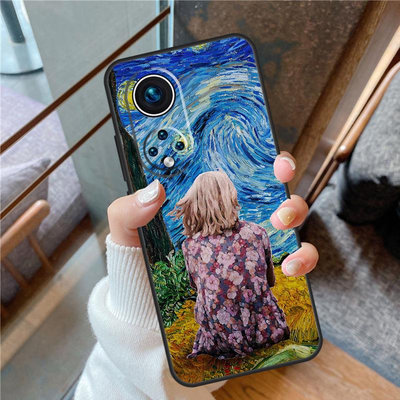 Gemälde Sternennacht Van Gogh Hülle Für Honor X6a X7a X8a X9a X9b X7 X8 X9 8X 9X Abdeckung Für Honor Magic 5 Lite 50 70 90