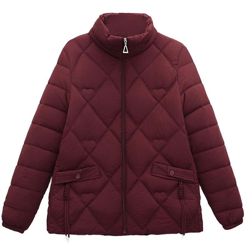 Winter clothes small mother clothes short thickened down cotton clothes medium old man large size jacket warm stand-up collar cotton clothes