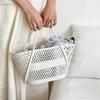 Plastic Shower Basket, Hand-held Dirty Clothes, Toiletries Storage Basket, Bathroom Shower Basket Laundry Basket