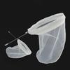 Reusable Stainless Steel Handle Cotton Cloth Strainer Coffee Tea Mesh Filter Bag