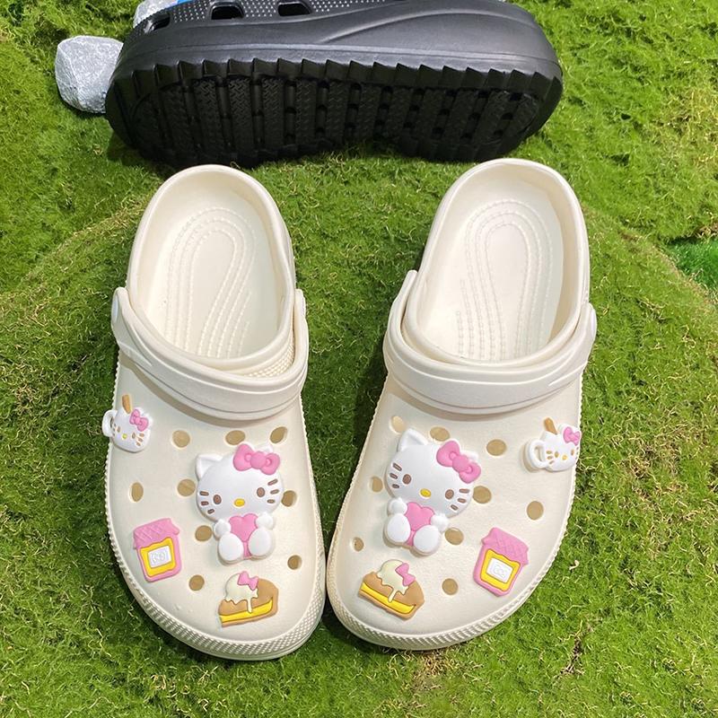Hello Kitty Schuhanhänger-Set für ABS Wasserdichte Sandalen Dekorieren Schnallendekorationen Accessoires Spielzeug Geschenk
