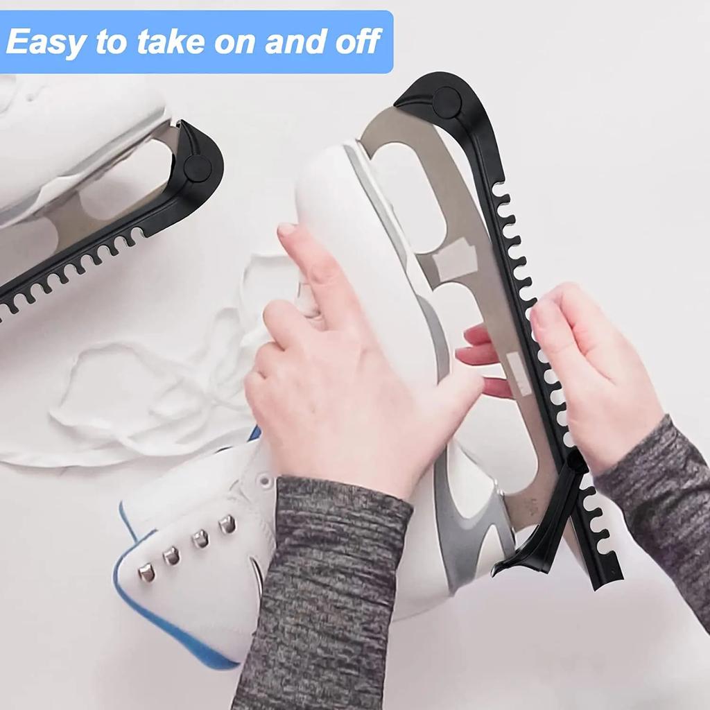 Ochraniacze na łyżwy Przenośne osłony na płozy Trwałe Odporne na zużycie Ochraniacze Bezpieczny transport Akcesoria do łyżwiarstwa Sporty hokejowe