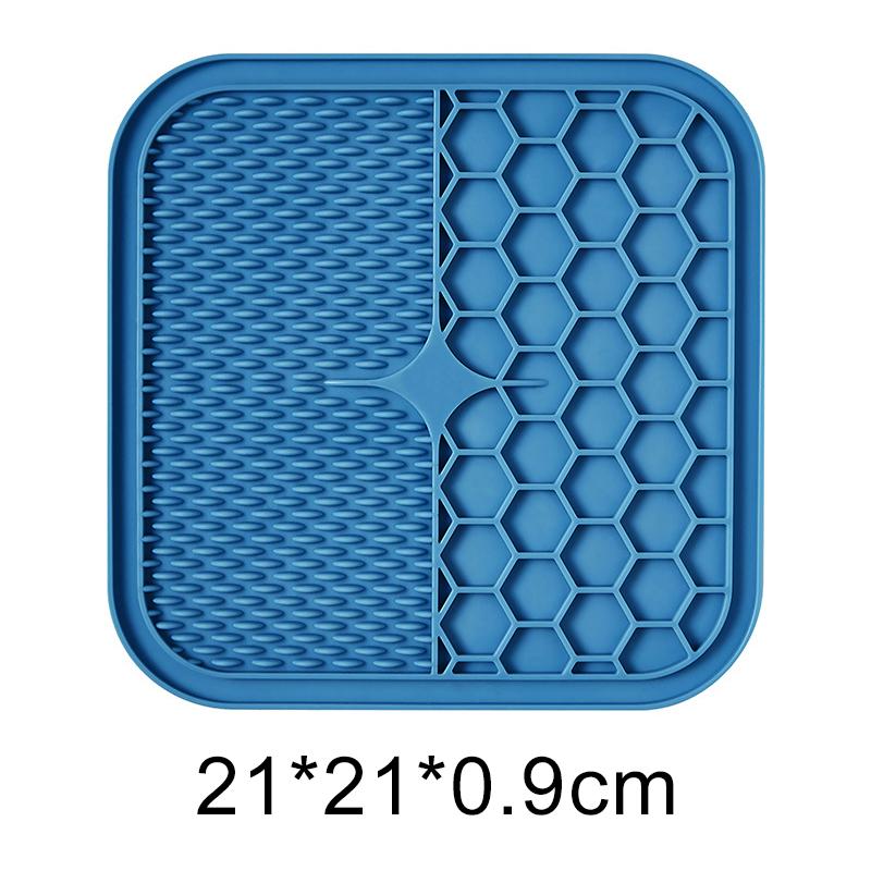 Lick Pad designed for Dog Cat Slower Feeder Licky Mat designed for Puppy Kitten Silicone Dispenser Pet Feeding Licking Mat Bathing Distraction Pad